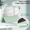 image:imageJETech Case Cover for iPad Air 11 M4M3M2 amp iPad Air 54 109 Black  For iPad Air 11 20262024 amp Air 54 109 20222020 Clear Back Pencil Holder Shockproof TriFold StandGreen