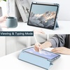 image:imageJETech Case Cover for iPad Air 11 M4M3M2 amp iPad Air 54 109 Black  For iPad Air 11 20262024 amp Air 54 109 20222020 Clear Back Pencil Holder Shockproof TriFold StandSky Blue