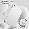 image:imageJETech Case Cover for iPad Air 11 M4M3M2 amp iPad Air 54 109 Black  For iPad Air 11 20262024 amp Air 54 109 20222020 Soft TPU Pencil Holder TriFold Stand Auto WakeWhite
