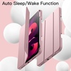 image:imageJETech Case Cover for iPad Air 11 M4M3M2 amp iPad Air 54 109 Black  For iPad Air 11 20262024 amp Air 54 109 20222020 Soft TPU Pencil Holder TriFold Stand Auto WakePink