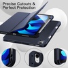 image:imageJETech Case Cover for iPad Air 11 M4M3M2 amp iPad Air 54 109 Black  For iPad Air 11 20262024 amp Air 54 109 20222020 Soft TPU Pencil Holder TriFold Stand Auto WakeDeep Navy