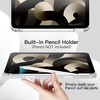 image:imageJETech Case Cover for iPad Air 11 M4M3M2 amp iPad Air 54 109 Black  For iPad Air 11 20262024 amp Air 54 109 20222020 Soft TPU Pencil Holder TriFold Stand Auto WakeWhite