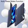 image:imageJETech Case Cover for iPad Air 11 M4M3M2 amp iPad Air 54 109 Black  For iPad Air 11 20262024 amp Air 54 109 20222020 Soft TPU Pencil Holder TriFold Stand Auto WakeDeep Navy