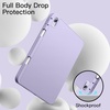 image:imageJETech Case Cover for iPad Air 11 M4M3M2 amp iPad Air 54 109 Black  For iPad Air 11 20262024 amp Air 54 109 20222020 Soft TPU Pencil Holder TriFold Stand Auto WakeLilac