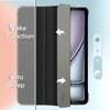 image:imageJETech Case Cover for iPad Air 11 M4M3M2 amp iPad Air 54 109 Black  For iPad Air 11 20262024 amp Air 54 109 20222020 Translucent Back TriFold Stand Auto WakeSleepBlack