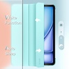 image:imageJETech Case Cover for iPad Air 11 M4M3M2 amp iPad Air 54 109 Black  For iPad Air 11 20262024 amp Air 54 109 20222020 Translucent Back TriFold Stand Auto WakeSleepMint Blue