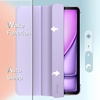 image:imageJETech Case Cover for iPad Air 11 M4M3M2 amp iPad Air 54 109 Black  For iPad Air 11 20262024 amp Air 54 109 20222020 Translucent Back TriFold Stand Auto WakeSleepLight Purple