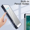 image:imageJETech Case Cover for iPad Pro 105 iPad Air 3rd Gen 2019 Black  For iPad Pro 105 2017 iPad Air 2019 Model Clear Back Pencil Holder Slim Shockproof TriFold Stand Auto WakeSleepNavy