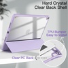 image:imageJETech Case Cover for iPad Pro 105 iPad Air 3rd Gen 2019 Black  For iPad Pro 105 2017 iPad Air 2019 Model Clear Back Pencil Holder Slim Shockproof TriFold Stand Auto WakeSleepLight Purple