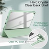 image:imageJETech Case Cover for iPad Pro 105 iPad Air 3rd Gen 2019 Black  For iPad Pro 105 2017 iPad Air 2019 Model Clear Back Pencil Holder Slim Shockproof TriFold Stand Auto WakeSleepMatcha Green