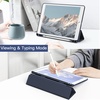 image:imageJETech Case Cover for iPad Pro 105 iPad Air 3rd Gen 2019 Black  For iPad Pro 105 2017 iPad Air 2019 Model Clear Back Pencil Holder Slim Shockproof TriFold Stand Auto WakeSleepNavy