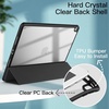 image:imageJETech Case Cover for iPad Pro 105 iPad Air 3rd Gen 2019 Black  For iPad Pro 105 2017 iPad Air 2019 Model Clear Back Pencil Holder Slim Shockproof TriFold Stand Auto WakeSleepBlack