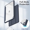 image:imageJETech Case Cover for iPad Pro 105 iPad Air 3rd Gen 2019 Black  For iPad Pro 105 2017 iPad Air 2019 Model Clear Back Pencil Holder Slim Shockproof TriFold Stand Auto WakeSleepNavy