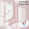 image:imageJETech Case Cover for iPad Pro 105 iPad Air 3rd Gen 2019 Black  For iPad Pro 105 2017 iPad Air 2019 Model Clear Back Pencil Holder Slim Shockproof TriFold Stand Auto WakeSleepRose Gold