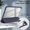 image:imageJETech Case Cover for iPad Pro 105 iPad Air 3rd Gen 2019 Black  For iPad Pro 105 2017 iPad Air 2019 Model Clear Back Pencil Holder Slim Shockproof TriFold Stand Auto WakeSleepNavy