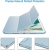 image:imageJETech Case Cover for iPad Pro 105 iPad Air 3rd Gen 2019 Black  For iPad Pro 105 2017 iPad Air 2019 Model Translucent Back TriFold Stand Auto WakeSleep ShockproofLight Blue