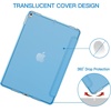image:imageJETech Case Cover for iPad Pro 105 iPad Air 3rd Gen 2019 Black  For iPad Pro 105 2017 iPad Air 2019 Model Translucent Back TriFold Stand Auto WakeSleep ShockproofBlue