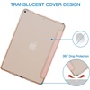 image:imageJETech Case Cover for iPad Pro 105 iPad Air 3rd Gen 2019 Black  For iPad Pro 105 2017 iPad Air 2019 Model Translucent Back TriFold Stand Auto WakeSleep ShockproofRose Gold