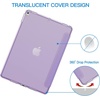 image:imageJETech Case Cover for iPad Pro 105 iPad Air 3rd Gen 2019 Black  For iPad Pro 105 2017 iPad Air 2019 Model Translucent Back TriFold Stand Auto WakeSleep ShockproofLight Purple