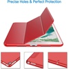 image:imageJETech Case Cover for iPad Pro 105 iPad Air 3rd Gen 2019 Black  For iPad Pro 105 2017 iPad Air 2019 Model Translucent Back TriFold Stand Auto WakeSleep ShockproofRed