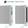 image:imageJETech Case Cover for iPad Pro 105 iPad Air 3rd Gen 2019 Black  For iPad Pro 105 2017 iPad Air 2019 Model Translucent Back TriFold Stand Auto WakeSleep ShockproofGrey