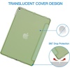 image:imageJETech Case Cover for iPad Pro 105 iPad Air 3rd Gen 2019 Black  For iPad Pro 105 2017 iPad Air 2019 Model Translucent Back TriFold Stand Auto WakeSleep ShockproofMatcha Green