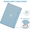 image:imageJETech Case Cover for iPad Pro 105 iPad Air 3rd Gen 2019 Black  For iPad Pro 105 2017 iPad Air 2019 Model Translucent Back TriFold Stand Auto WakeSleep ShockproofLight Blue