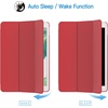 image:imageJETech Case Cover for iPad Pro 105 iPad Air 3rd Gen 2019 Black  For iPad Pro 105 2017 iPad Air 2019 Model Translucent Back TriFold Stand Auto WakeSleep ShockproofRed