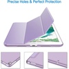 image:imageJETech Case Cover for iPad Pro 105 iPad Air 3rd Gen 2019 Black  For iPad Pro 105 2017 iPad Air 2019 Model Translucent Back TriFold Stand Auto WakeSleep ShockproofLight Purple