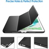 image:imageJETech Case Cover for iPad Pro 105 iPad Air 3rd Gen 2019 Black  For iPad Pro 105 2017 iPad Air 2019 Model Translucent Back TriFold Stand Auto WakeSleep ShockproofBlack