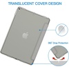 image:imageJETech Case Cover for iPad Pro 105 iPad Air 3rd Gen 2019 Black  For iPad Pro 105 2017 iPad Air 2019 Model Translucent Back TriFold Stand Auto WakeSleep ShockproofGrey