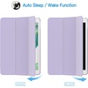 image:imageJETech Case Cover for iPad Pro 105 iPad Air 3rd Gen 2019 Black  For iPad Pro 105 2017 iPad Air 2019 Model Translucent Back TriFold Stand Auto WakeSleep ShockproofLight Purple