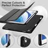 image:imageJETech Case Cover for iPad Pro 105 iPad Air 3rd Gen 2019 Black  Soft TPU Protection Pencil Holder TriFold Stand Pencil Charging Support Shockproof Lightweight Design Auto WakeSleepBlack