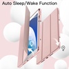 image:imageJETech Case Cover for iPad Pro 105 iPad Air 3rd Gen 2019 Black  Soft TPU Protection Pencil Holder TriFold Stand Pencil Charging Support Shockproof Lightweight Design Auto WakeSleepRose Gold