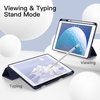 image:imageJETech Case Cover for iPad Pro 105 iPad Air 3rd Gen 2019 Black  Soft TPU Protection Pencil Holder TriFold Stand Pencil Charging Support Shockproof Lightweight Design Auto WakeSleepNavy