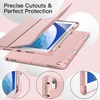 image:imageJETech Case Cover for iPad Pro 105 iPad Air 3rd Gen 2019 Black  Soft TPU Protection Pencil Holder TriFold Stand Pencil Charging Support Shockproof Lightweight Design Auto WakeSleepRose Gold