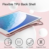 image:imageJETech Case Cover for iPad Pro 105 iPad Air 3rd Gen 2019 Black  Soft TPU Protection Pencil Holder TriFold Stand Pencil Charging Support Shockproof Lightweight Design Auto WakeSleepRose Gold