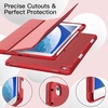 image:imageJETech Case Cover for iPad Pro 105 iPad Air 3rd Gen 2019 Black  Soft TPU Protection Pencil Holder TriFold Stand Pencil Charging Support Shockproof Lightweight Design Auto WakeSleepRed