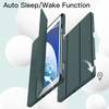 image:imageJETech Case Cover for iPad Pro 105 iPad Air 3rd Gen 2019 Black  Soft TPU Protection Pencil Holder TriFold Stand Pencil Charging Support Shockproof Lightweight Design Auto WakeSleepMisty Green