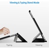 image:imageJETech Case Cover for iPad Pro 97 2016 Black  Slim Translucent Back Design TriFold Stand Auto WakeSleep Lightweight Shockproof ProtectionBlack