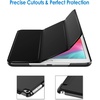 image:imageJETech Case Cover for iPad mini 4th Gen 2015 Black  Slim Translucent Back Design TriFold Stand Auto WakeSleep Lightweight Shockproof ProtectionBlack