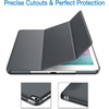image:imageJETech Case Cover for iPad mini 4th Gen 2015 Black  Slim Translucent Back Design TriFold Stand Auto WakeSleep Lightweight Shockproof ProtectionDark Grey