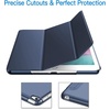 image:imageJETech Case Cover for iPad mini 4th Gen 2015 Black  Slim Translucent Back Design TriFold Stand Auto WakeSleep Lightweight Shockproof ProtectionNavy