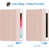 image:imageJETech Case Cover for iPad mini 4th Gen 2015 Black  Slim Translucent Back Design TriFold Stand Auto WakeSleep Lightweight Shockproof ProtectionRose Gold