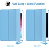 image:imageJETech Case Cover for iPad mini 5th Gen 2019 Black  Slim Translucent Back Design TriFold Stand Auto WakeSleep Lightweight Shockproof ProtectionBlue