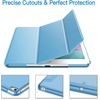 image:imageJETech Case Cover for iPad mini 5th Gen 2019 Black  Slim Translucent Back Design TriFold Stand Auto WakeSleep Lightweight Shockproof ProtectionBlue