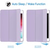 image:imageJETech Case Cover for iPad mini 5th Gen 2019 Black  Slim Translucent Back Design TriFold Stand Auto WakeSleep Lightweight Shockproof ProtectionLight Purple