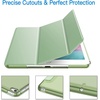 image:imageJETech Case Cover for iPad mini 5th Gen 2019 Black  Slim Translucent Back Design TriFold Stand Auto WakeSleep Lightweight Shockproof ProtectionMatcha Green