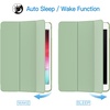 image:imageJETech Case Cover for iPad mini 5th Gen 2019 Black  Slim Translucent Back Design TriFold Stand Auto WakeSleep Lightweight Shockproof ProtectionMatcha Green
