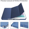 image:imageJETech Case Cover for iPad mini 5th Gen 2019 Black  Slim Translucent Back Design TriFold Stand Auto WakeSleep Lightweight Shockproof ProtectionNavy